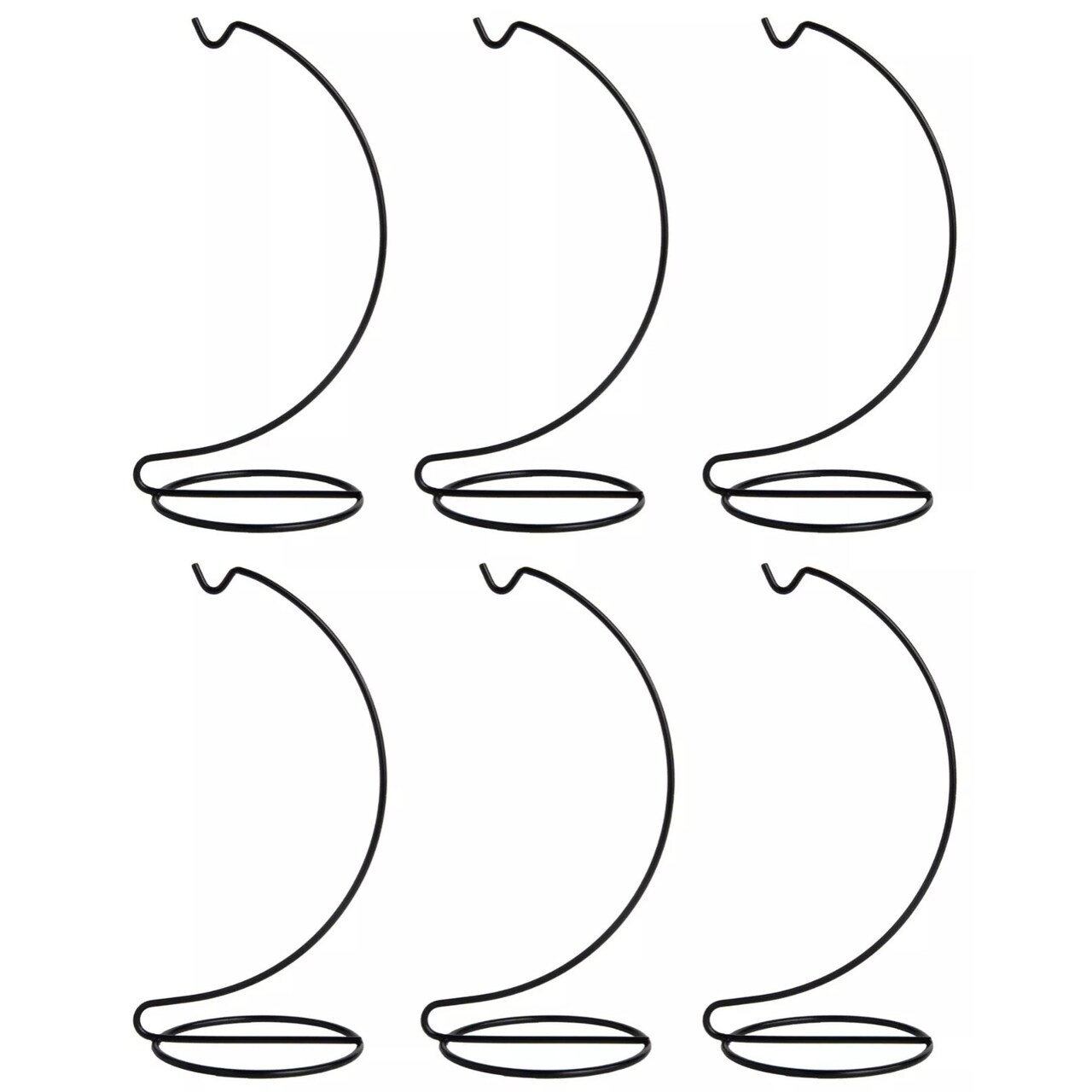 Kitcheniva 8" Ornament Display Stand Wire Hanger Holders Pack of 6